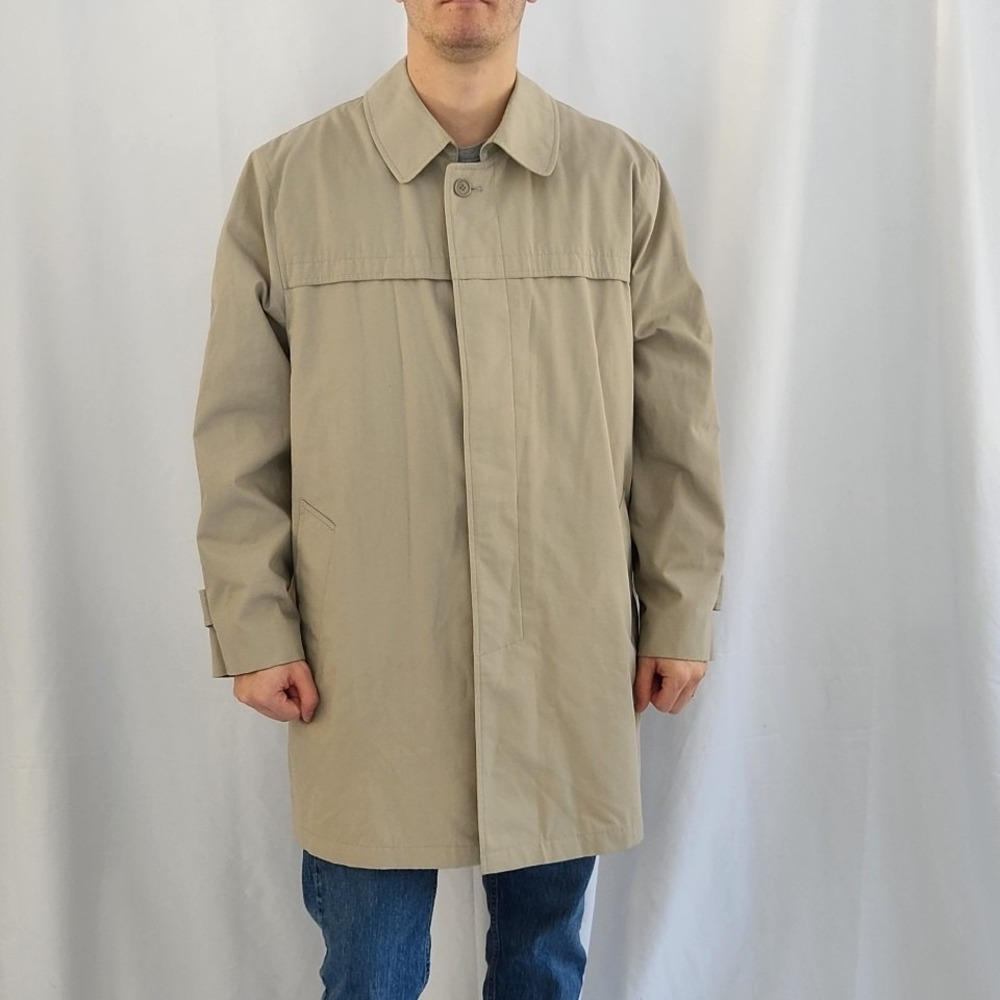90s Tan‎ Classic Trench Coat